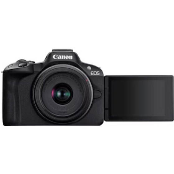 Canon EOS R50 Hitam + RF-S 18-45mm F4.5-6.3 IS STM Kit
